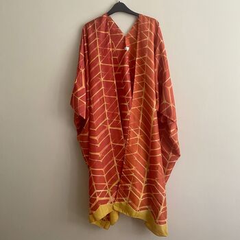 Pure Silk Robe Overlay Jacket, 3 of 9