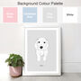 Personalised Pet Portrait Print Line Art, Unframed, thumbnail 6 of 8