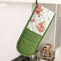 Personalised Floral Apron And Oven Glove Set, thumbnail 4 of 10