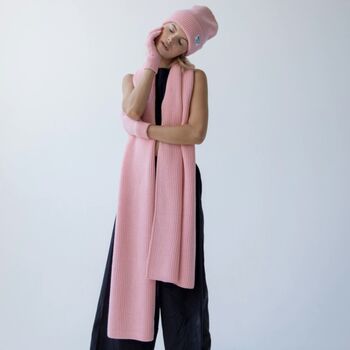 Recycled Bottle Beanie Pastel Pink, 3 of 5