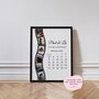 Personalised Anniversary Film Strip Calendar Print, thumbnail 2 of 8
