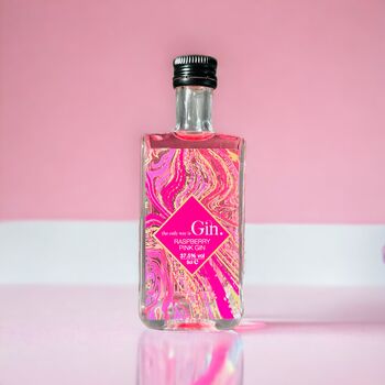 Pink Raspberry Gin 70cl With Personalised Front Label, 4 of 4