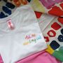 'Ask Me About My Cat' Hand Embroidered T Shirt, thumbnail 1 of 8