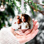 Family Photo Personalised Christmas Tree Ornament, thumbnail 5 of 9