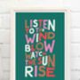 Listen To The Wind Blow Print, thumbnail 5 of 8