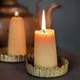 British Beeswax Candles, Short Stubby, thumbnail 2 of 9