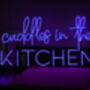 'Cuddles In The Kitchen' Neon LED Sign, thumbnail 12 of 12