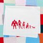 Personalised Tea Towel Superhero Family, thumbnail 2 of 9