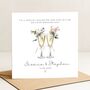 Champagne Wedding Day Card For Daughter And Son In Law, thumbnail 2 of 7