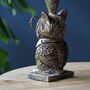 Clever Owl Candlestick, Candleholder, thumbnail 5 of 6