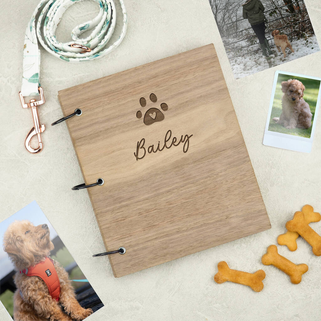 Personalised Pet Scrapbook For Dog Owners By Dust and Things