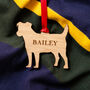 Personalised Dog Outline Christmas Tree Decoration, thumbnail 9 of 12