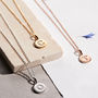 Personalised Genuine Diamond Initial Disc Necklace, thumbnail 3 of 11
