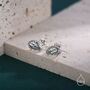 Anatomical Brain Stud Earrings In Sterling Silver, thumbnail 5 of 11