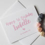 Happy 1st Birthday Personalised Card, thumbnail 4 of 4