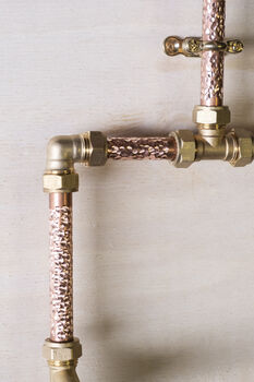 Industrial Copper Faucet – Hammered Detailing, 6 of 10