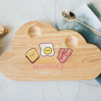 Personalised Cloud Egg Board, Eggs And Bacon, 3 of 3