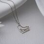 Sterling Silver Ice Skate Necklace, thumbnail 1 of 10