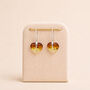 Sterling Silver Baltic Amber Ombre Heart Drop Earrings, thumbnail 4 of 6