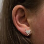 Serling Silver Wren Earrings, thumbnail 1 of 6