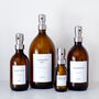 Amber Bottle With White Personalised Label And Silver Pump, thumbnail 9 of 9