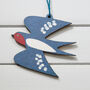 Swallow Wooden Bird Hanging Decoration, thumbnail 1 of 3