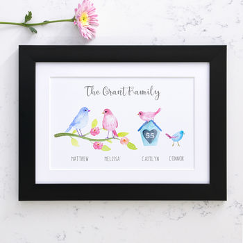 Personalised Birdie Family Art, 2 of 11