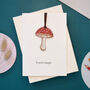 Mushroom Keepsake Birthday Card, thumbnail 1 of 12