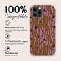 Abstract Lines Pattern Biodegradable Phone Case, thumbnail 2 of 7