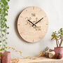 Personalised Wooden Family Clock, thumbnail 1 of 4