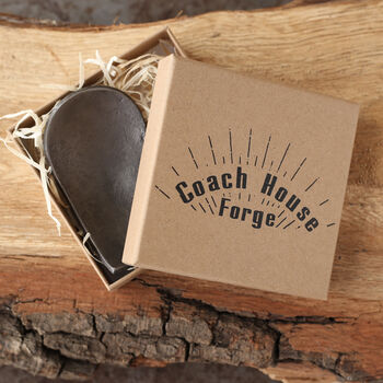 6th Anniversary Gift, Mini Decorative Iron Heart Dish With Smooth Metallic Finish, 6 of 8