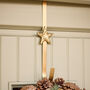 Luxury Gold Star Christmas Wreath Hanger, thumbnail 1 of 5