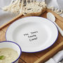 Personalised Family Camp Enamel Plate, thumbnail 3 of 3