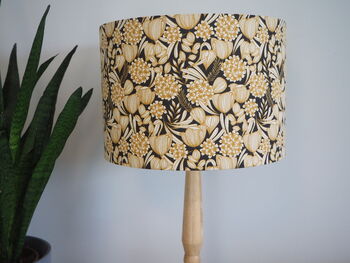 Black Mustard Floral Lampshade, 3 of 6