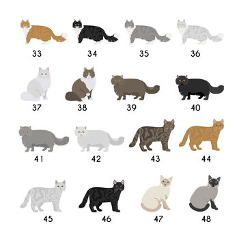 Personalised Cat Breed Fridge Magnet, 4 of 11