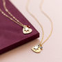 Personalised Sparkle Heart And Star Charm Necklace, thumbnail 4 of 9