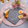Personalised Couples Heart Slate Serving Board, thumbnail 1 of 5