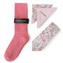 Mens Luxury Pink Floral Tie Gift Box Set, thumbnail 2 of 4