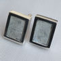 Spitfire Cufflinks Rectangular In Sterling Silver, thumbnail 5 of 5