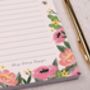 Pink Floral 'Make It Happen' To Do List Notepad, thumbnail 3 of 4