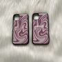 Aqua/Pink/Blue Swirls Phone Case, thumbnail 2 of 4