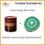 Verdant Warmth : Candle And Crystal Agate Set, thumbnail 1 of 4