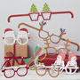Festive Christmas Themed Funglasses Santa And Friends, thumbnail 1 of 3
