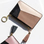 Colour Block Design Genuine Leather Wallet Purse, thumbnail 4 of 9