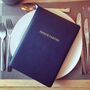 Personalised Luxury Leather Dinner Party Book, thumbnail 1 of 12