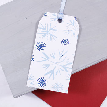 Snowflake Pattern Christmas Gift Tag, 6 of 6