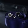 Sterling Silver Daisy Flower Stud Earrings, thumbnail 2 of 12