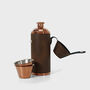 Personalised 8oz Copper Hunter Flask With Shot Cups, thumbnail 2 of 4