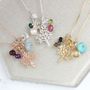 Mini Tree Of Life Necklace With Birthstones, thumbnail 8 of 12
