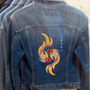 Vintage Jacket With Japanese Koi In Harmony Embroidery, thumbnail 1 of 12